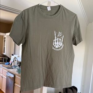 Olive Green Graphic T-Shirt